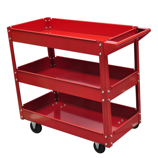 Picture of Workshop Tool Trolley Cart 3 Shelves 220 lbs.