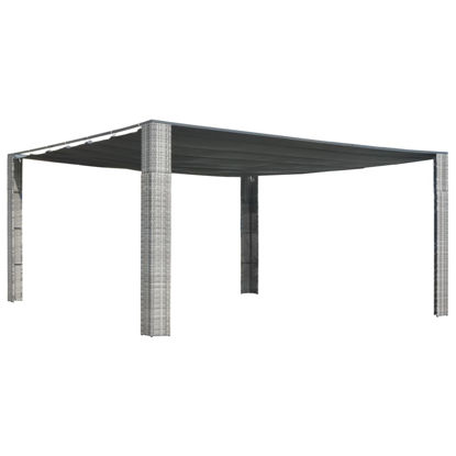 Picture of Outdoor Sliding Roof Gazebo Tent - Gray and Anthracite