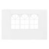 Picture of Outdoor Gazebo Replacement Sidewalls with Window - 2pcs White
