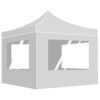 Picture of Outdoor Folding Aluminum Gazebo Tent with Walls - White