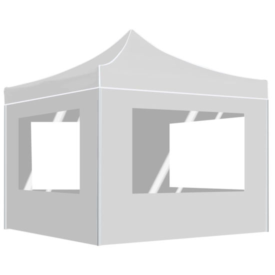 Picture of Outdoor Folding Aluminum Gazebo Tent with Walls - White