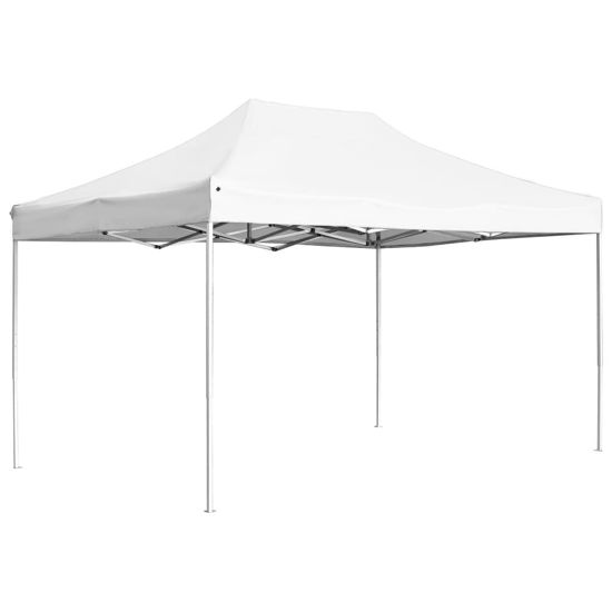 Picture of Outdoor Folding Aluminum Gazebo Tent - White