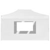 Picture of Outdoor Folding Aluminum Gazebo Tent with Walls - White