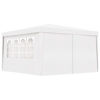 Picture of Outdoor Gazebo Tent with Side Walls - White