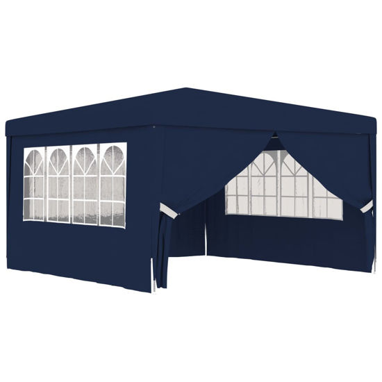 Picture of Outdoor Gazebo Tent with Side Walls - Blue