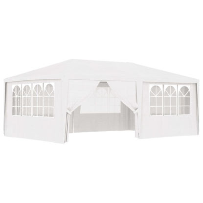 Picture of Outdoor Gazebo Tent with Side Walls - White