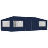 Picture of Outdoor Gazebo Tent with Side Walls - Blue