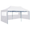 Picture of Outdoor 10'x20' Gazebo Folding Party Tent with 4 Sidewalls - White