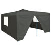 Picture of Outdoor Gazebo Folding Tent with 4 Sidewalls - Anthracite