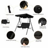 Picture of Outdoor 2 Person Patio Swing Black