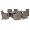 Picture of Outdoor Dining Set - Brown 7 pc