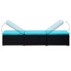 Picture of Outdoor Lounger with Table - Black