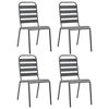 Picture of Outdoor Chairs - Dark Gray 4 pc