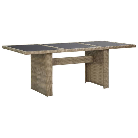 Picture of Patio Dining Table 78" - Brown