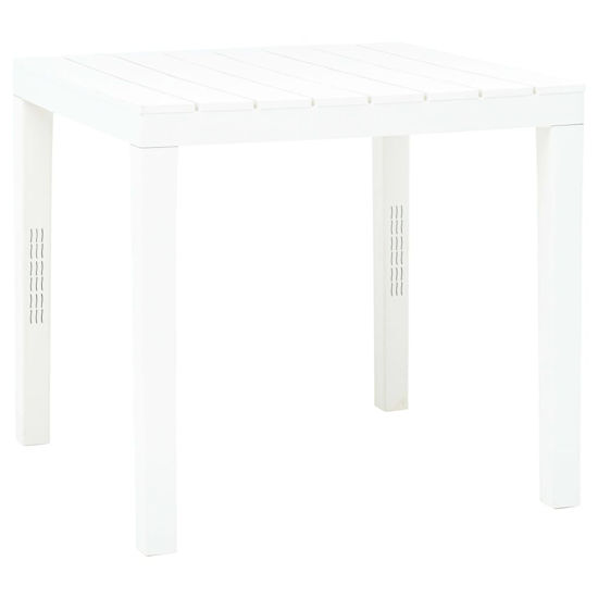 Picture of Outdoor White Plastic Table 30"