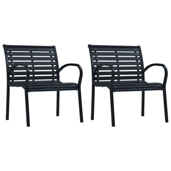 Picture of Outdoor Chairs - Black 2 pcs