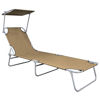 Picture of Outdoor Folding Lounger - Taupe