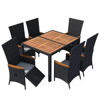 Picture of Outdoor Dining Set - Black 7 pc