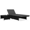 Picture of Outdoor Loungers with Table - Black