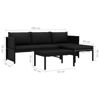 Picture of Outdoor Lounge Set - Black