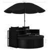 Picture of Outdoor SunBed with Umbrella - Black