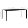 Picture of Patio Table 70" Black
