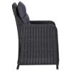Picture of Patio Chairs 2 pcs Black