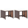 Picture of Outdoor Patio Stools - Brown 2 pcs