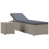 Picture of Outdoor Lounger with Tea Table - Gray