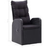 Picture of Outdoor Reclining Chairs - 2 pcs Black