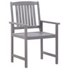 Picture of Outdoor Dining Set Gray 9 Pc