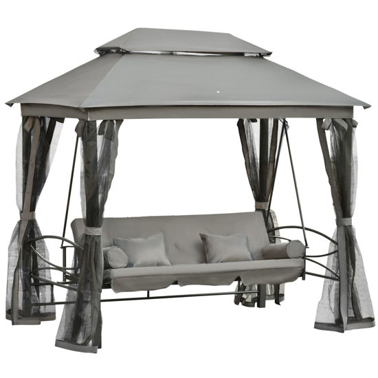 Picture of Outdoor Daybed Swing - Gray