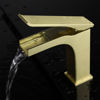 Picture of Single Hole Waterfall Bathroom Faucet - Brushed Brass
