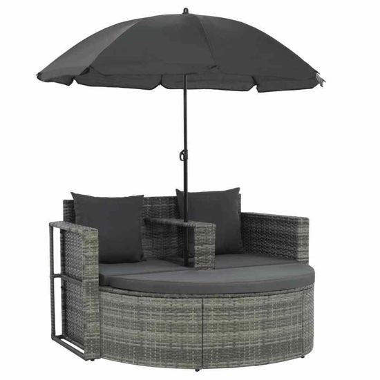 Picture of Outdoor Patio Sofa with Umbrella