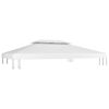 Picture of Outdoor 13' x 10' Top Replacement Tent Gazebo 2-Tier - White