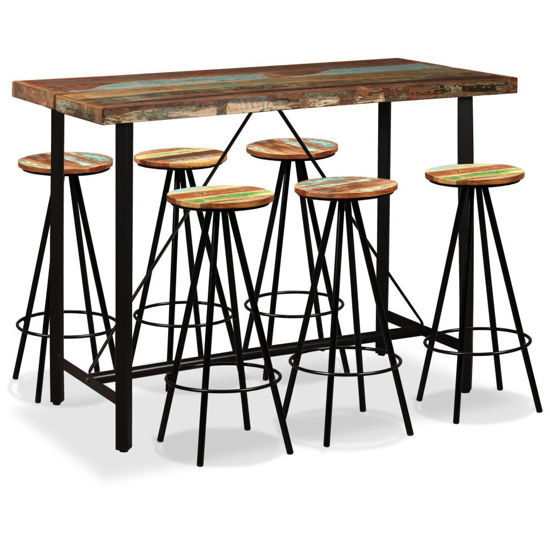 Picture of Wooden Bar Set - 7pc