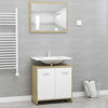 Picture of 23" Bathroom Furniture Set with Mirror - White and Sonoma Oak