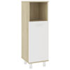 Picture of 11" Bathroom Cabinet - White and Sonoma Oak