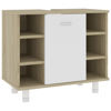 Picture of 23" Bathroom Cabinet - White and Sonoma Oak