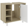 Picture of 23" Bathroom Cabinet - White and Sonoma Oak