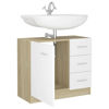 Picture of 24" Vanity Cabinet - White and Sonoma Oak