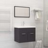 Picture of 23" Bathroom Sink Cabinet with Mirror - Gray