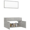 Picture of 31" Bathroom Furniture Set with Mirror - Concrete Gray
