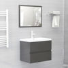 Picture of 23" Bathroom Furniture Set with Mirror - Gray