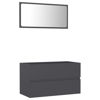 Picture of 31" Bathroom Furniture Set with Mirror - Gray