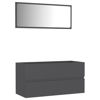 Picture of 35" Bathroom Furniture Set with Mirror - Gray