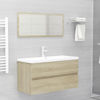 Picture of 35" Bathroom Furniture Set with Mirror - Sonoma Oak