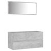 Picture of 35" Bathroom Furniture Set with Mirror - Concrete Gray