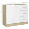 Picture of 24" Vanity Cabinet - White and Sonoma Oak