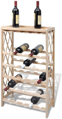 Picture of Wooden Wine Rack for 25 Bottles
